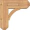 Ekena Millwork Thorton Craftsman Smooth Bracket w/ Offset Brace, Western Red Cedar, 7 1/2"W x 20"D x 20"H BKT0806X20X20THR04SWR - alternate 4